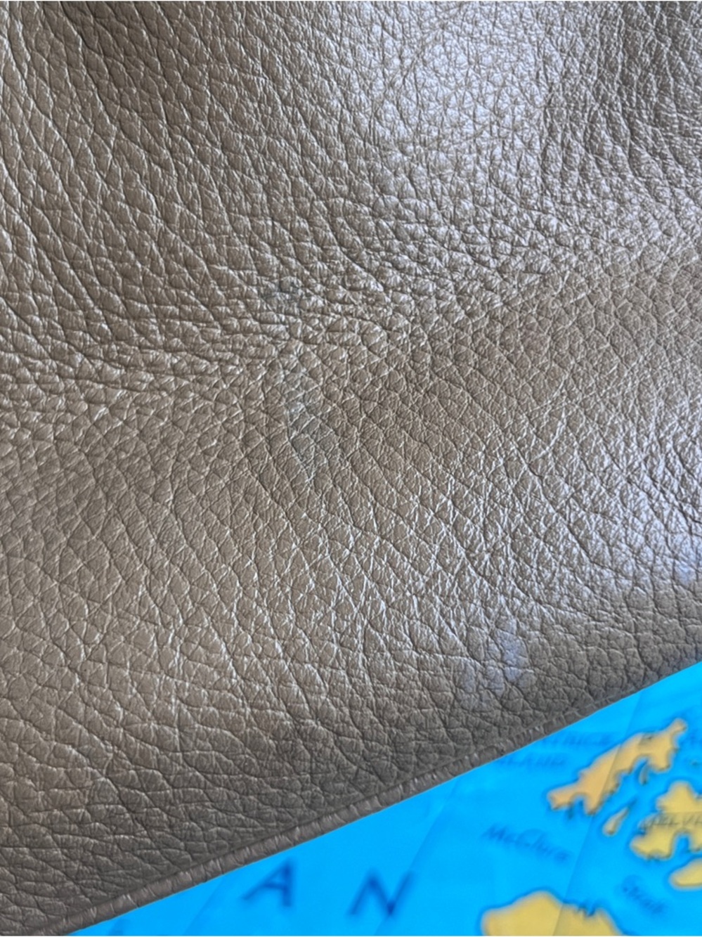 Etienne Aigner Tan Pebbled Leather Shoulder Bag with Buckle Accent - Picture 9 of 14